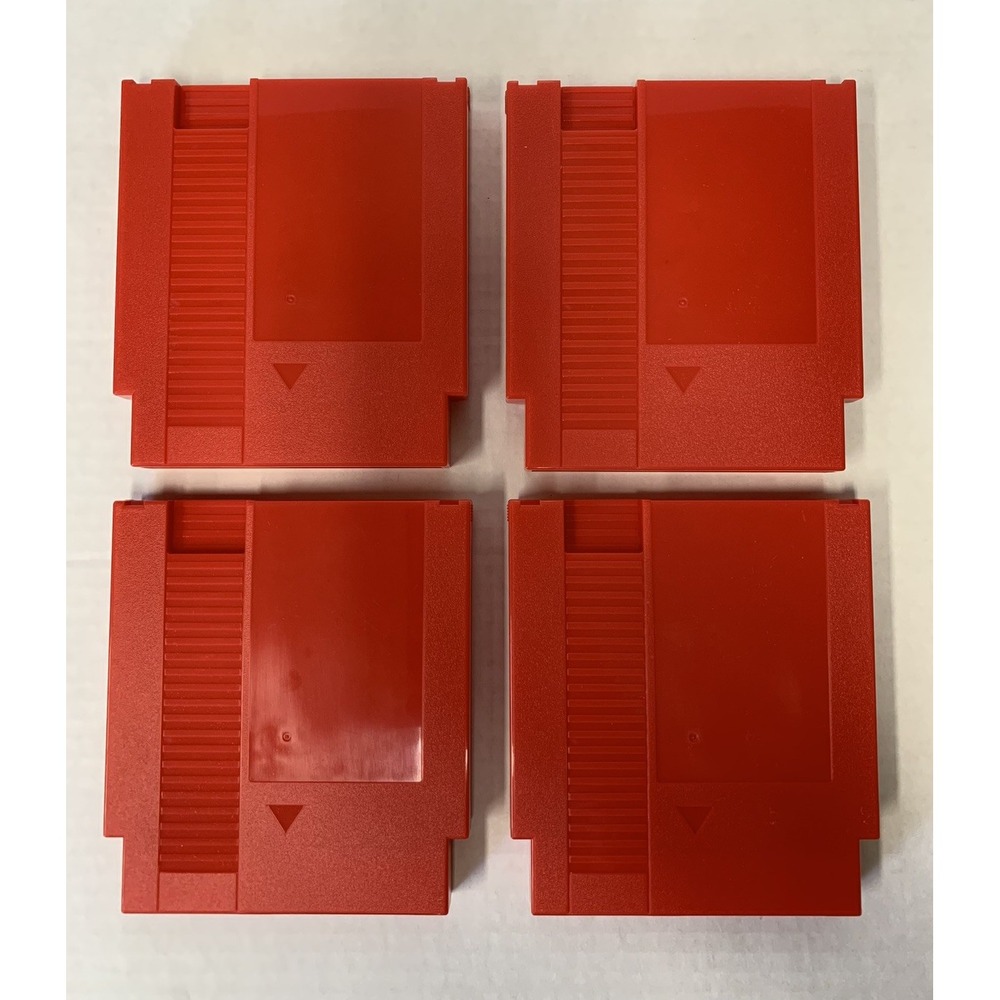 NEW 4x Blank Game Cartridge Nintendo Entertainment System NES Red Version